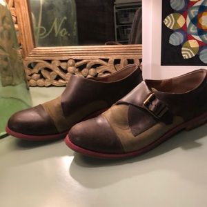 Lucky brand slip on buckle loafers
